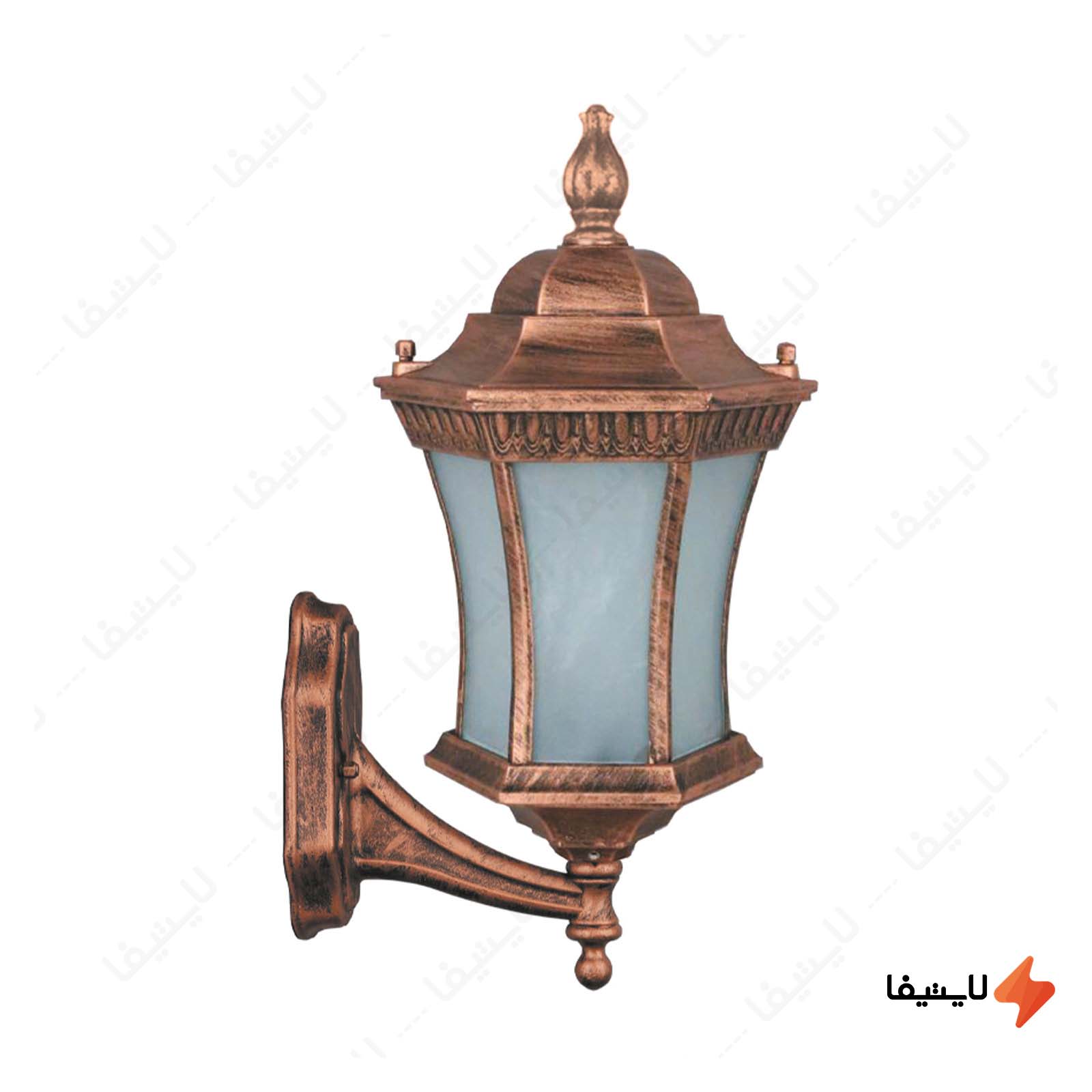 چراغ دیواری پارکی تکشیدفام مدل راب چراغ-دیواری-پارکی-تکشیدفام-مدل-رابو-کمرباریک-کد-7806-16