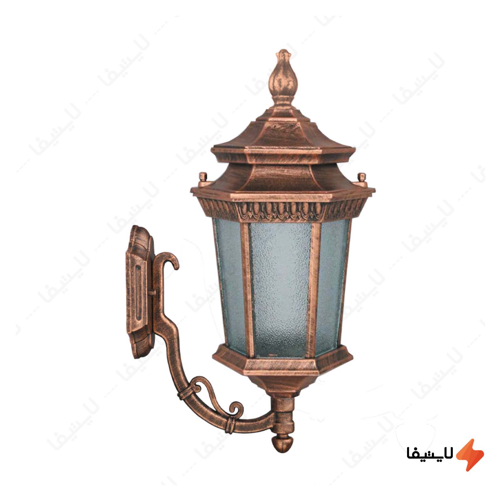 چراغ دیواری پارکی تکشیدفام مدل معب چراغ-دیواری-پارکی-تکشیدفام-مدل-معبد-رابو-کد-7301-16