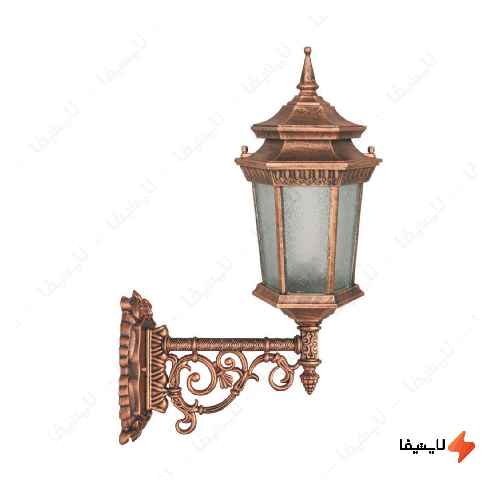 چراغ دیواری پارکی تکشیدفام مدل معب چراغ-دیواری-پارکی-تکشیدفام-مدل-معبد-رابو-کد-7305-16