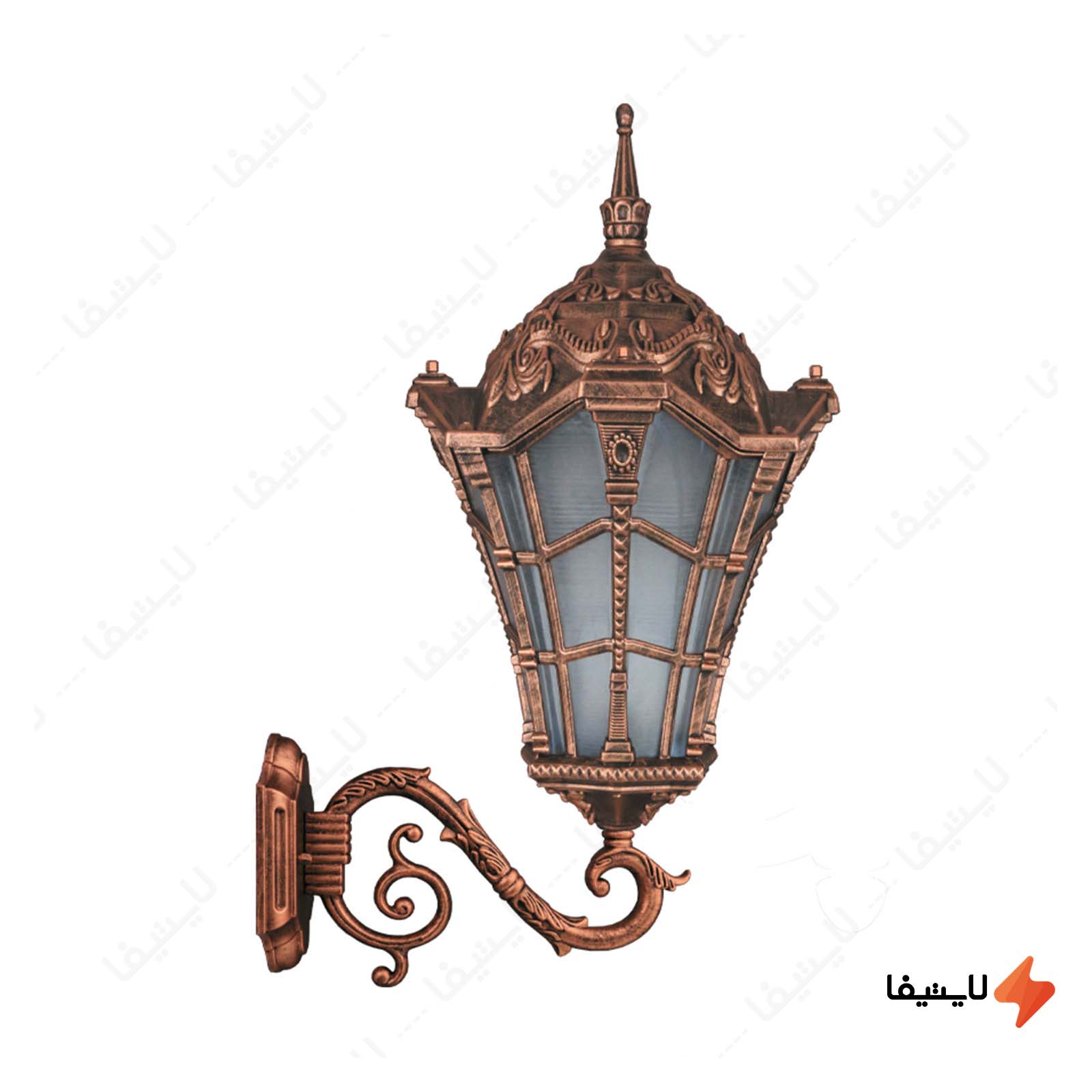 چراغ دیواری پارکی تکشیدفام مدل وست چراغ-دیواری-پارکی-تکشیدفام-مدل-وستا-کد-8602-16