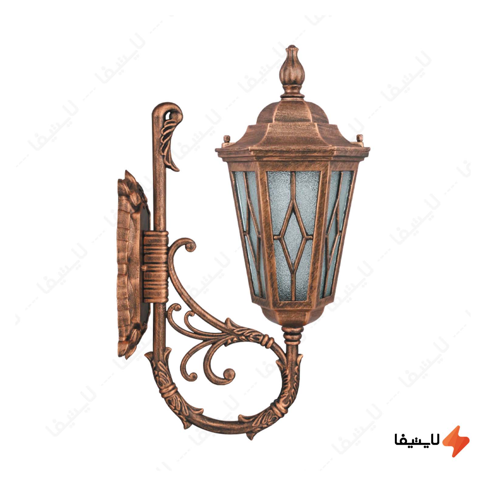 چراغ دیواری پارکی تکشیدفام مدل ویس چراغ-دیواری-پارکی-تکشیدفام-مدل-ویسپر-کد-7203-16