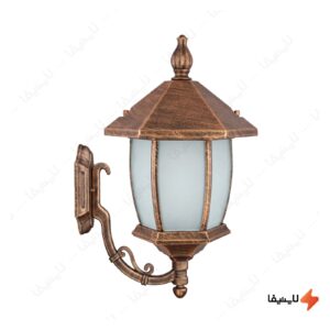 چراغ-دیواری-پارکی-تکشیدفام-مدل-ویکتوریا-خمره-ای-کد-8101-16