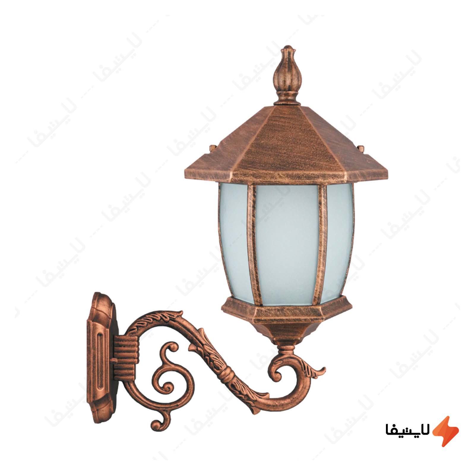 چراغ دیواری پارکی تکشیدفام مدل ویک چراغ-دیواری-پارکی-تکشیدفام-مدل-ویکتوریا-خمره-ای-کد-8102-16