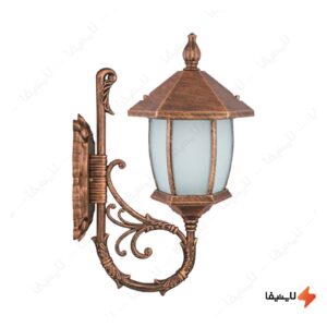چراغ-دیواری-پارکی-تکشیدفام-مدل-ویکتوریا-خمره-ای-کد-8103-16