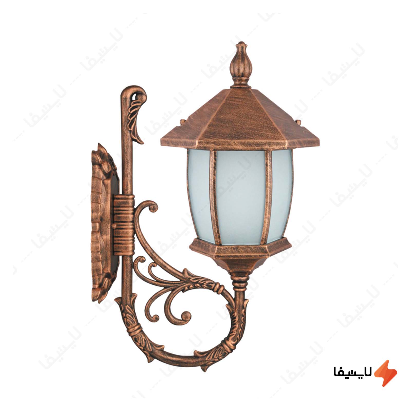 چراغ دیواری پارکی تکشیدفام مدل ویک چراغ-دیواری-پارکی-تکشیدفام-مدل-ویکتوریا-خمره-ای-کد-8103-16