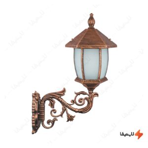 چراغ-دیواری-پارکی-تکشیدفام-مدل-ویکتوریا-خمره-ای-کد-8104-16