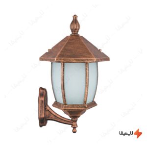 چراغ-دیواری-پارکی-تکشیدفام-مدل-ویکتوریا-خمره-ای-کد-8106-16