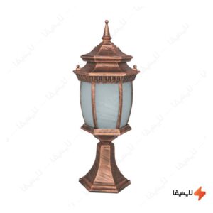 چراغ-سردری-حیاطی-و-پارکی-تکشیدفام-مدل-معبد-رابو-خمره-ای-کد-7910C