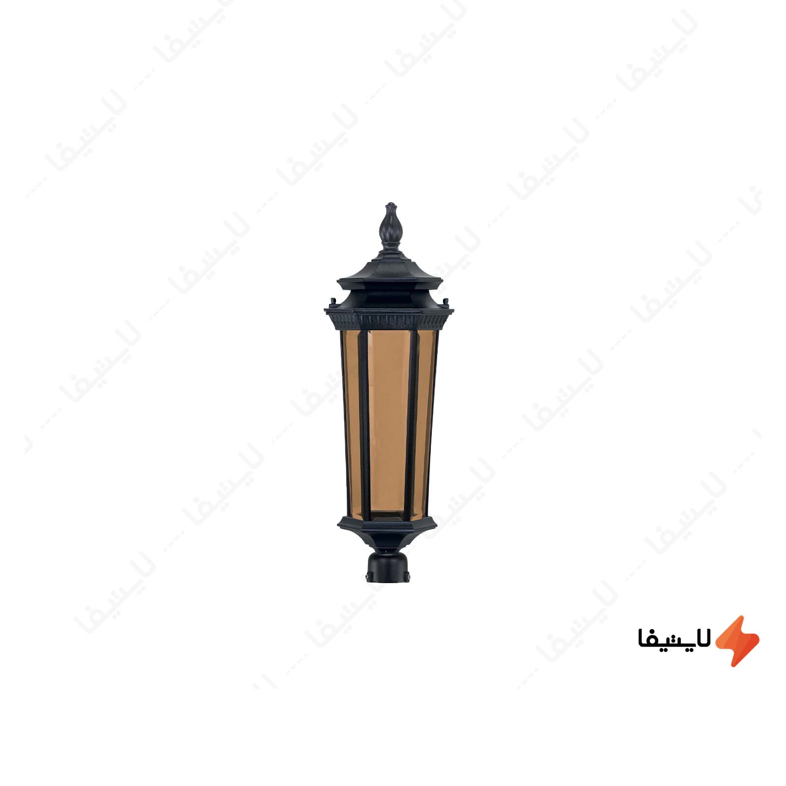 چراغ سرلوله پارکی تکشیدفام مدل معب چراغ-سرلوله-پارکی-تکشیدفام-مدل-معبد-سورن-کد-1210D