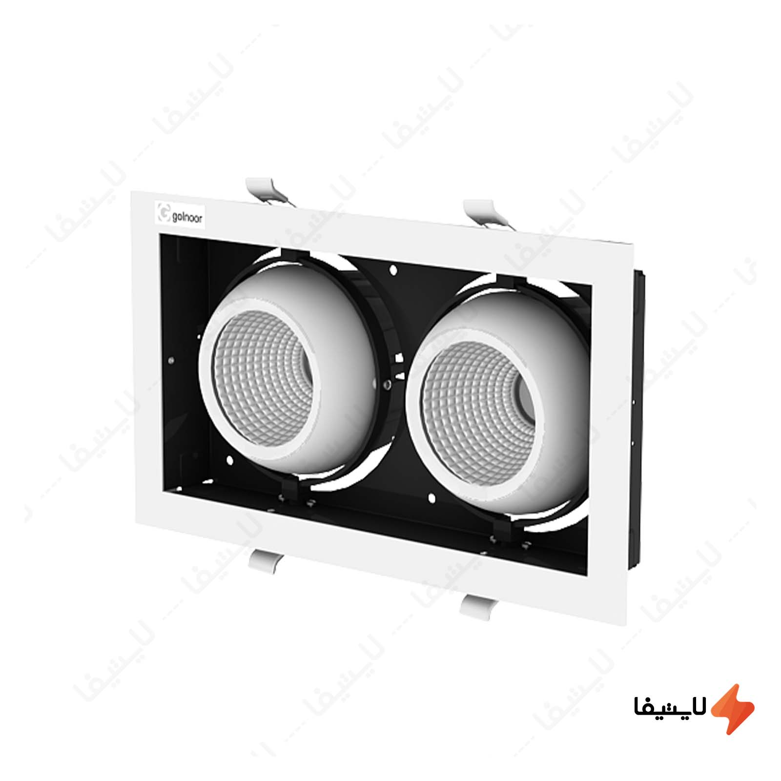چراغ سقفی ال ای دی توکار 60 وات گلنور چراغ-سقفی-ال-ای-دی-توکار-60-وات-گلنور-مدل-پیکسل-2