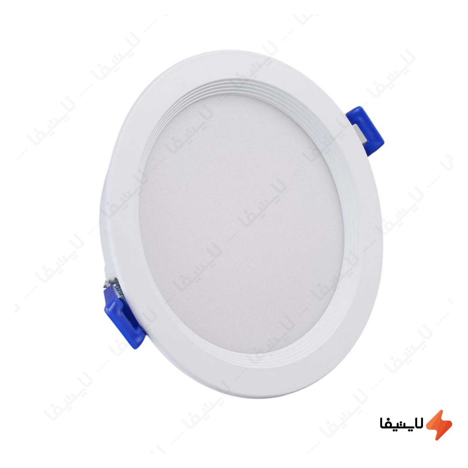 چراغ سقفی توکار 18 وات تولید نور مدل چراغ-سقفی-توکار-16-وات-تولید-نور-مدل-مونلایت-گرد-کد-TLR84BP018