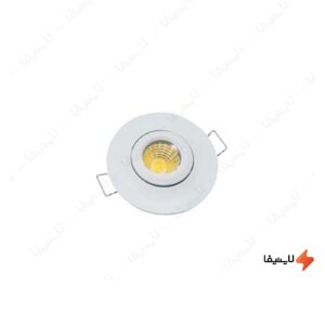 چراغ-سقفی-توکار-چشمی-متحرک-گرد-3-وات-ای-دی-سی