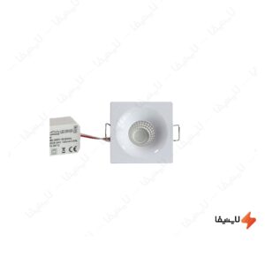 چراغ-سقفی-توکار-چشمی-مربع-3-وات-یکتا-افروز