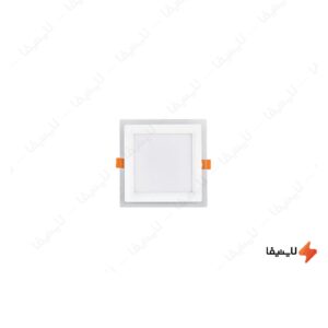 چراغ-سقفی-مربع-توکار-12-وات-LED-برش-12-در-12-پارس-شعاع-توس-مدل-گلاریس