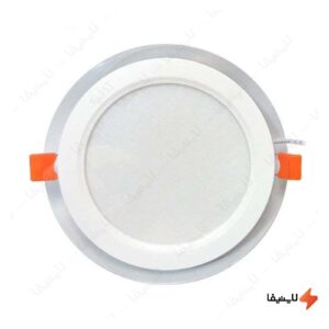 چراغ-سقفی-گرد-توکار-12-وات-LED-مدل-گلاریس-پارس-شعاع-توس