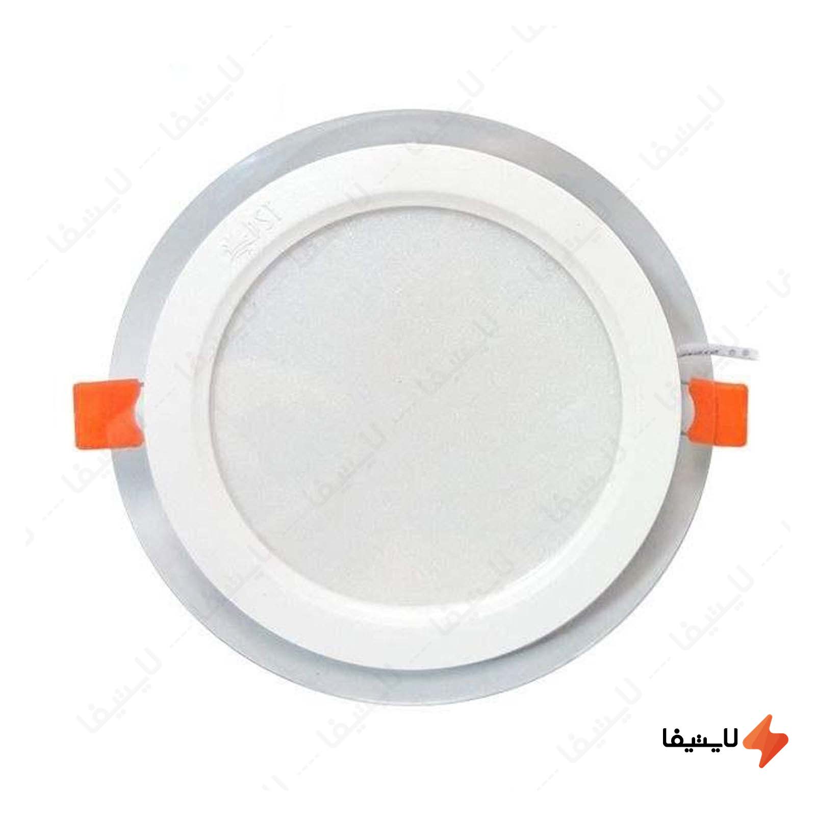 چراغ سقفی گرد توکار 12 وات LED پارس شع چراغ-سقفی-گرد-توکار-12-وات-LED-مدل-گلاریس-پارس-شعاع-توس