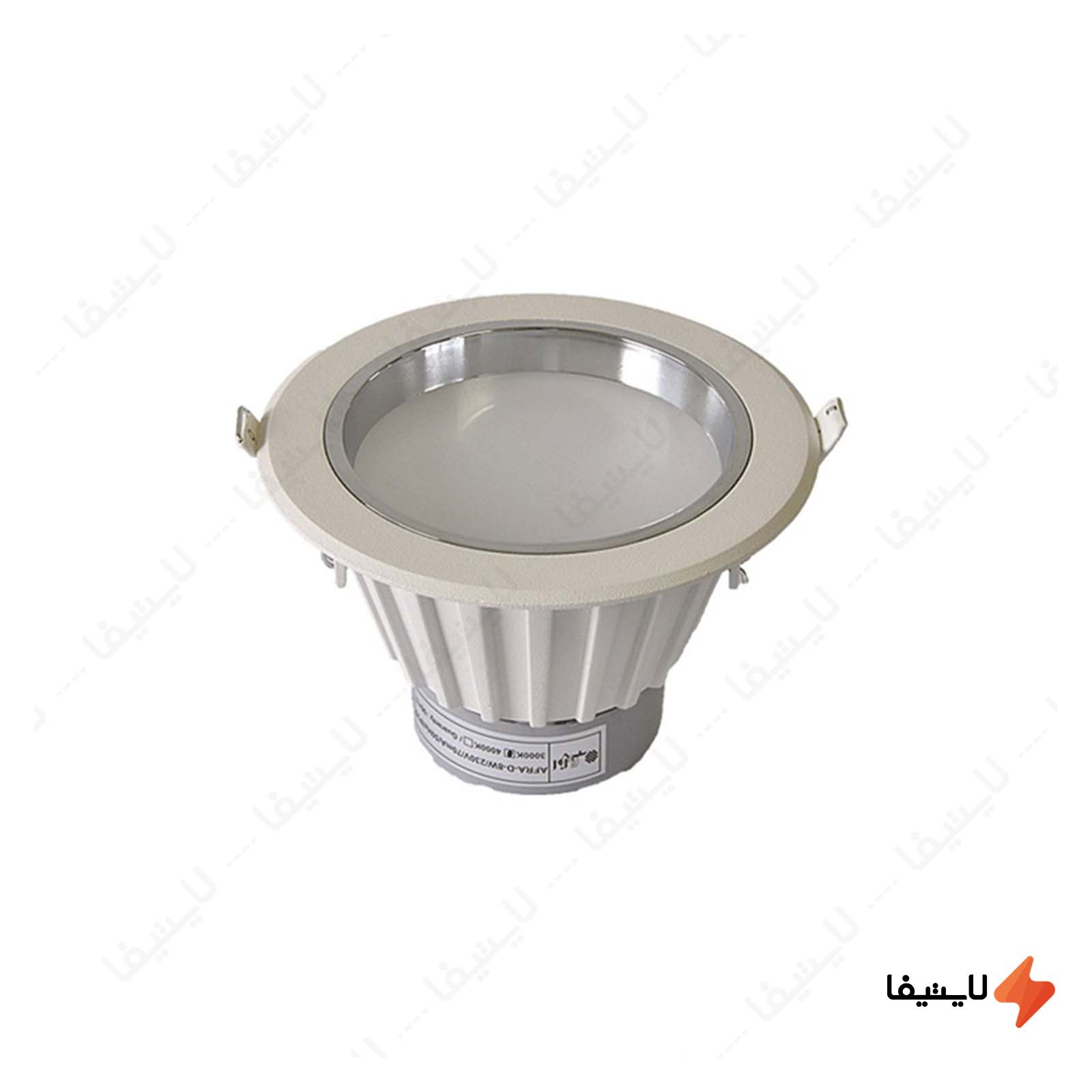 پنل سقفی گرد توکار 8 وات افراتاب مدل چراغ-سقفی-گرد-توکار-8-وات-افراتاب-مدل-سیلور-AF-D-8W