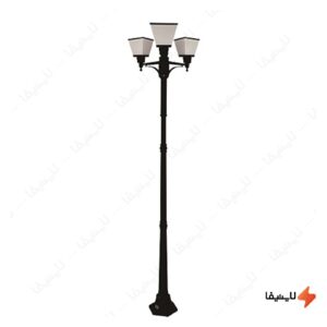 چراغ-پارکی-3-شعله-مکعبی-سرپیچ-E27-فاین-الکتریک-FEC-4644-SQ