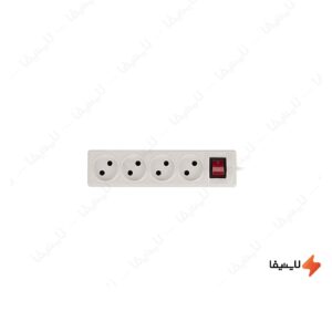 چهار-راهی-برق-مستطیل-بدون-ارت-تیراژه-با-کابل-3-متر
