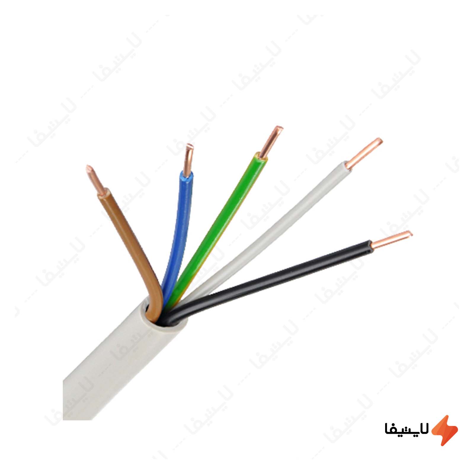 کابل کولر 5 در 1.5 با عایق PVC افشارنژا کابل-کولری-5-در-1