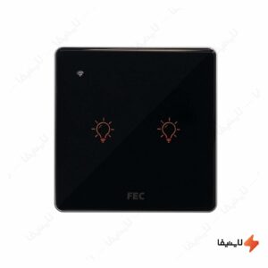 کلید-لمسی-دو-پل-هوشمند-فاین-الکتریک-مدل-FEC-SW-02