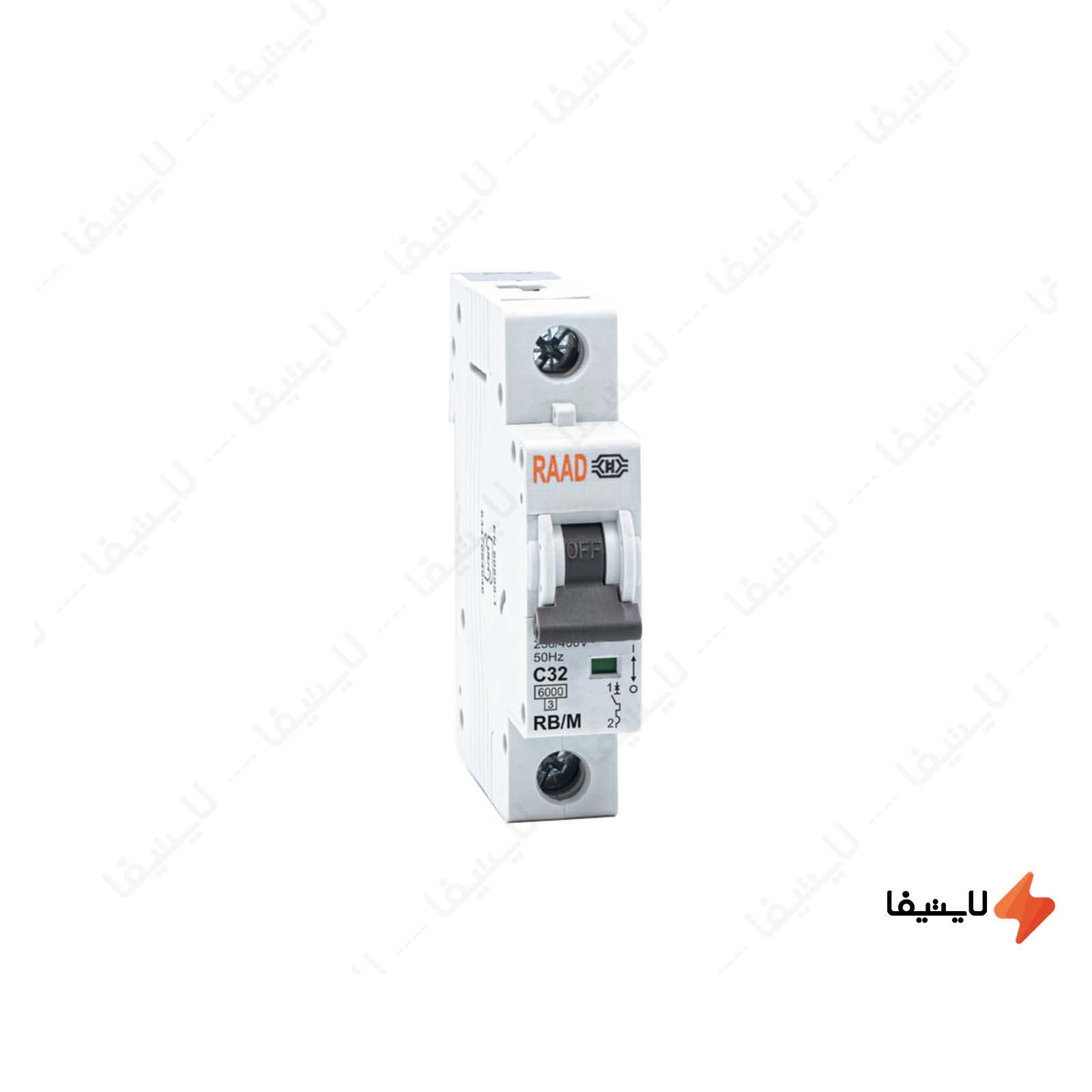 کلید مینیاتوری 1 پل 32 آمپر RB-M-1P C3206kA کلید-مینیاتوری-1-پل-32-آمپر-RB-M-1P-C32-6KA-رعد