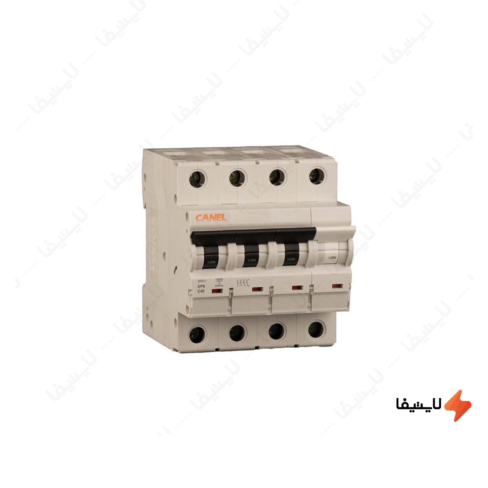 کلید مینیاتوری 20 آمپر سه پل + نول AC ل کلید-مینیاتوری-20-آمپر-سه-پل-نول-AC-کانل-کد-C20-6KA-3PN
