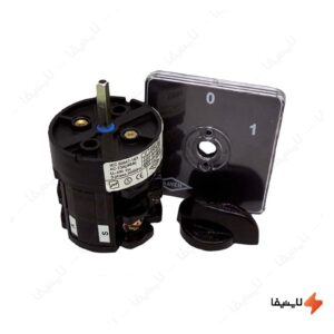 کلید-گردان-دو-فاز-یک-طرفه-25-آمپر-الکترو-کاوه-کد-2502