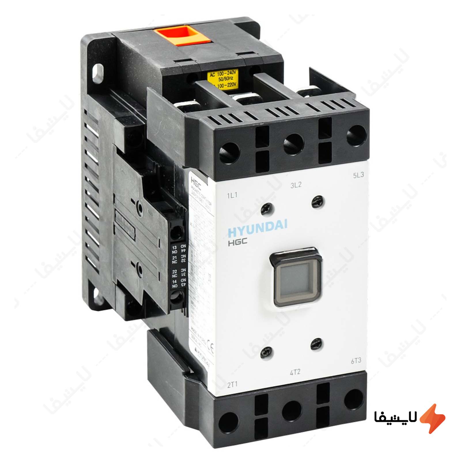 کنتاکتور 130 آمپر 65 کیلو وات هیوندای کنتاکتور-130-آمپر-65-کیلو-وات-هیوندای-با-بوبین-AC