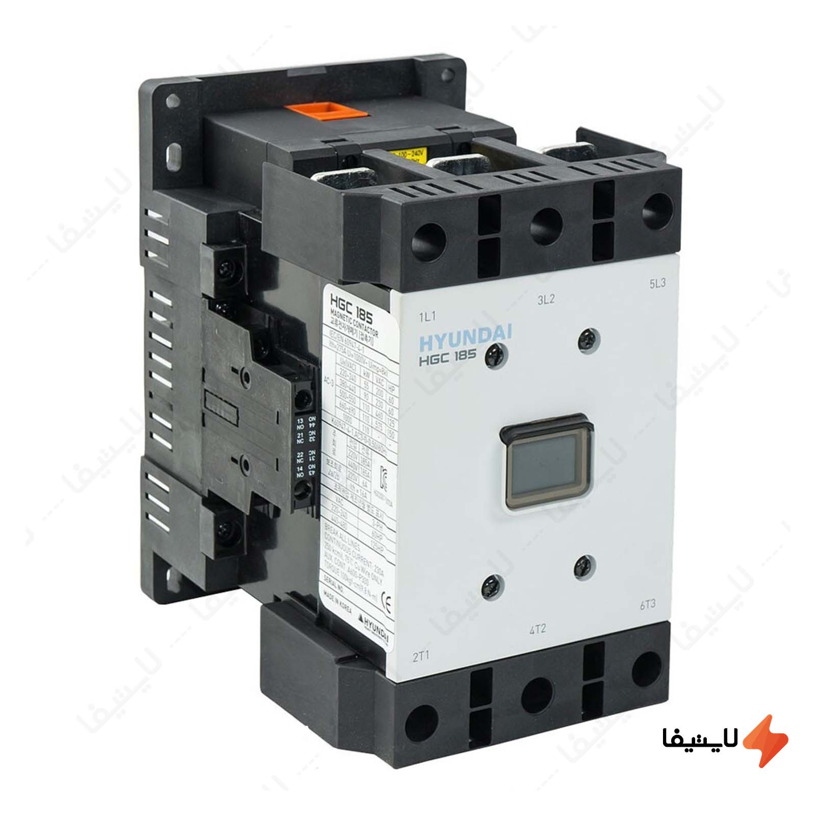 کنتاکتور 185 آمپر 90 کیلو وات هیوندای کنتاکتور-185-آمپر-90-کیلو-وات-هیوندای-با-بوبین-AC