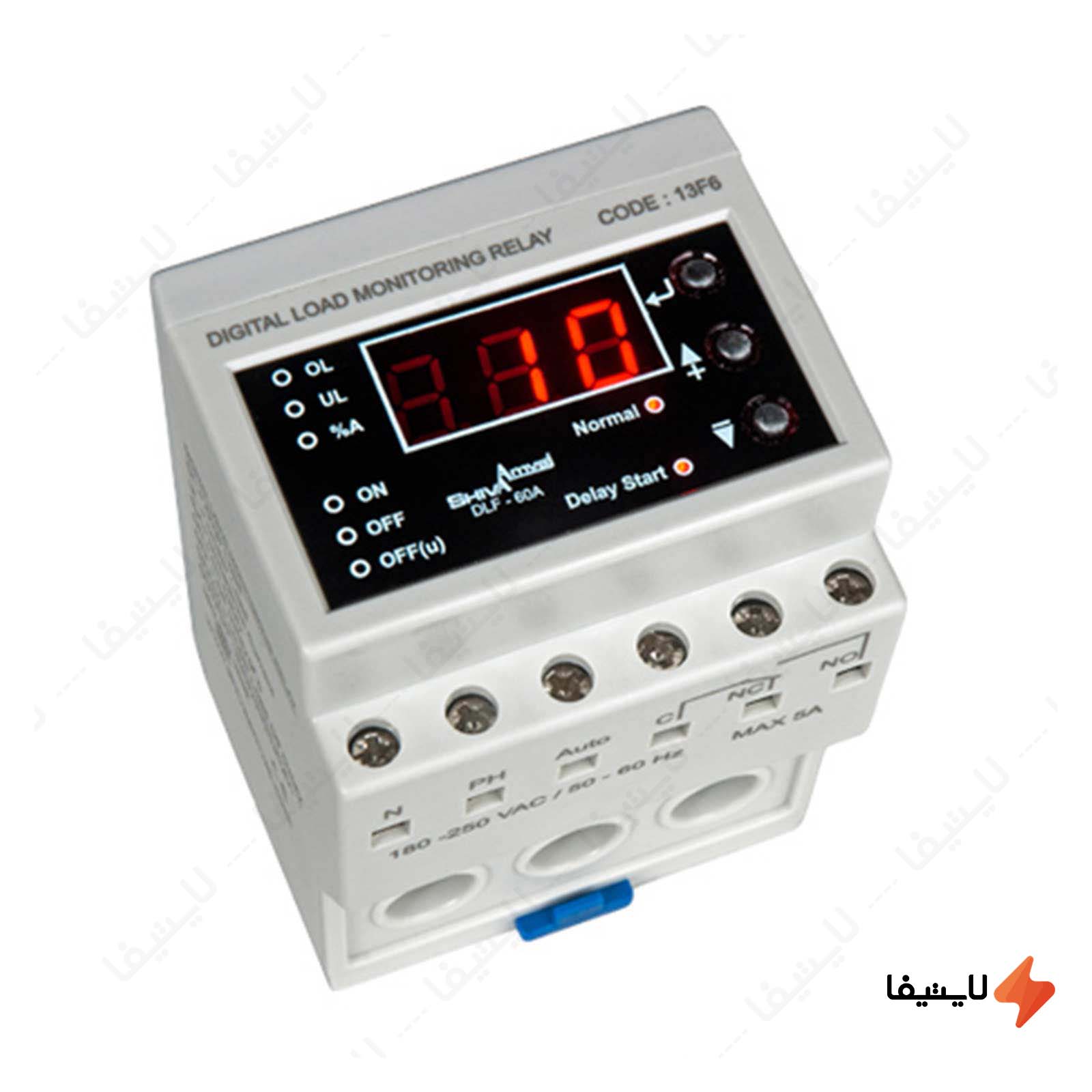کنترل بار دیجیتال ۱ تا ۶۰ آمپر مدل DL کنترل-بار-دیجیتال-۱-تا-۶۰-آمپر-مدل-DLF-60A-کد-13F6-شیوا-امواج