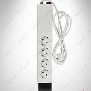 پریز-چهارخانه-ارت-دار-رونیکس-با-کابل-18-متری-بهداد-الکتریک