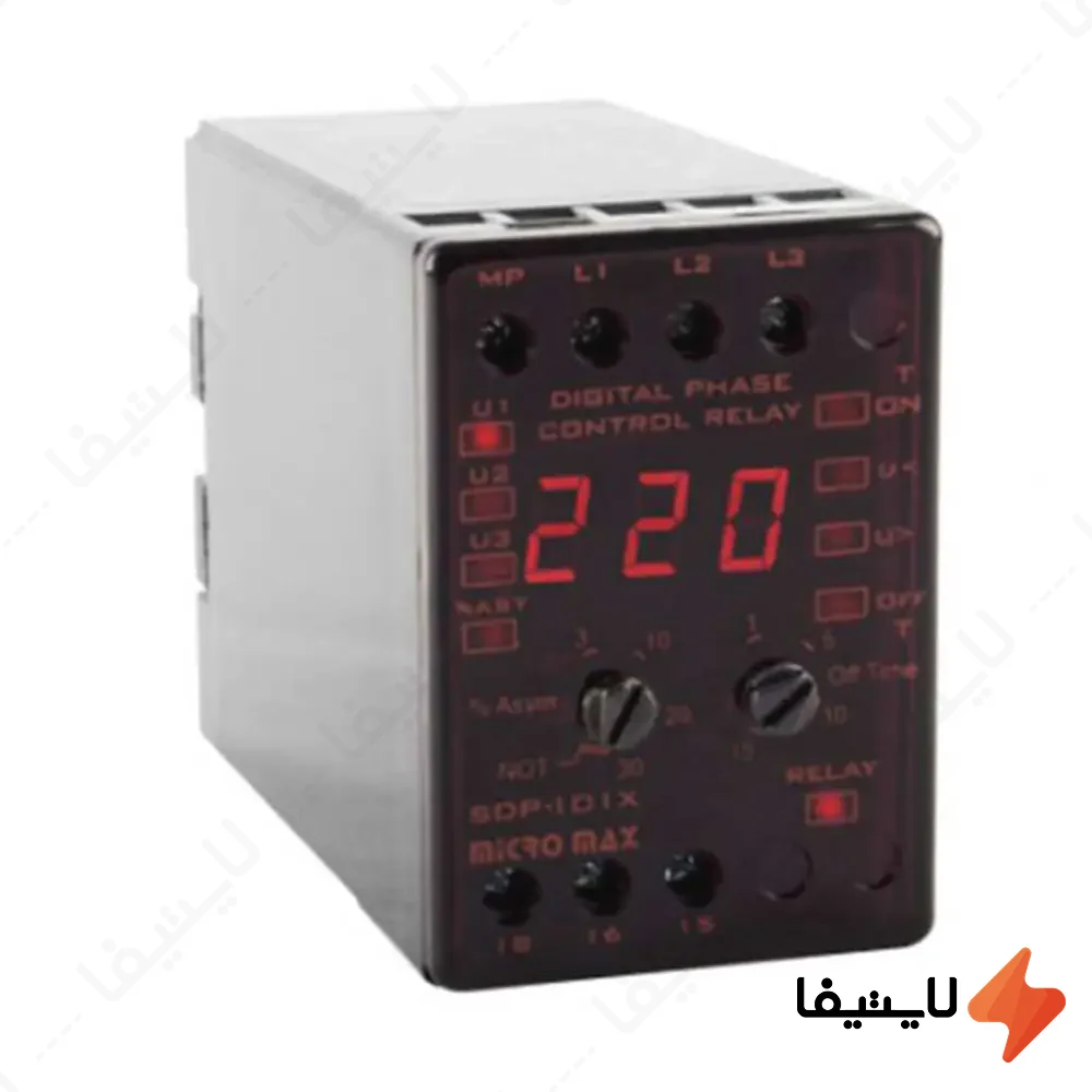 رله-کنترل-فاز-و-فول-دیجیتال-با-نمایش-درصد-خطا-میکرومکس-مدل-SDP-103X@LIGHTIFA.webp رله کنترل فاز و فول دیجیتال با نمایش درصد خطا میکرومکس مدل SDP-103X - Image 1