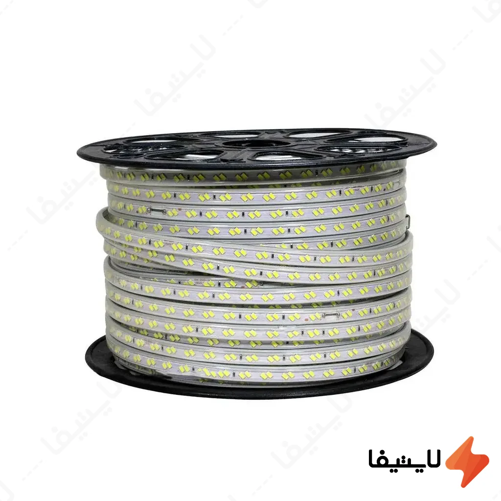ریسه-شلنگی-LED-دو-لاین-5730-تراکم-120-شعاع-مدل-SH-Premium-کلاف-50-متری@LIGHTIFA.webp ریسه شلنگی LED دو لاین 5730 تراکم 120 شعاع مدل SH-Premium کلاف 50 متری - Image 1