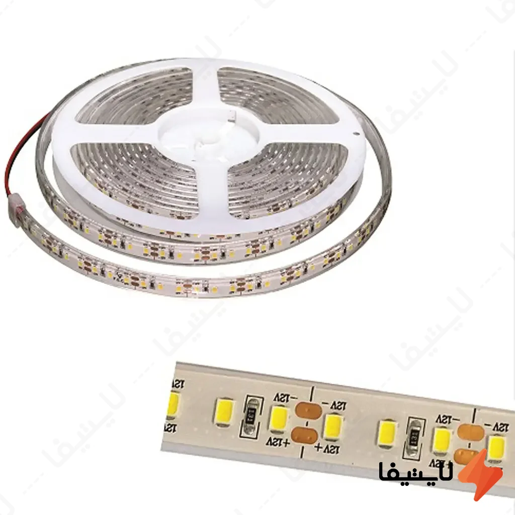 ریسه-ضد-آب-پشت-چسب-دار-12-ولت-تراکم-120-فاین-الکتریک-5-متری-FEC-2835@LIGHTIFA.webp ریسه ضد آب پشت چسب دار 12 ولت تراکم 120 فاین الکتریک 5 متری FEC-2835 - Image 1