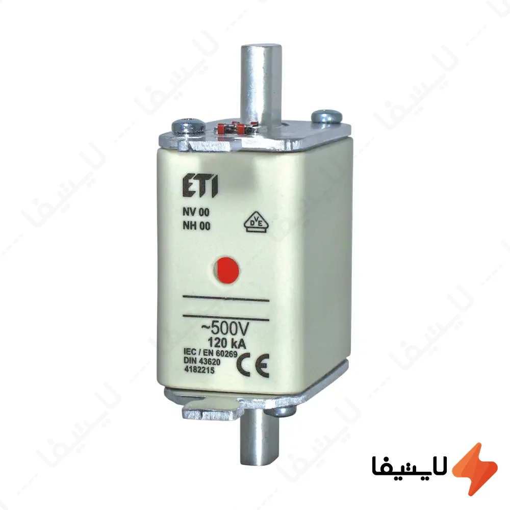 فیوز-کاردی-با-نشانگر-125-آمپر-ETI-سری-NHNV-00@LIGHTIFA.webp فیوز کاردی با نشانگر 125 آمپر ETI سری NH/NV 00 - Image 1