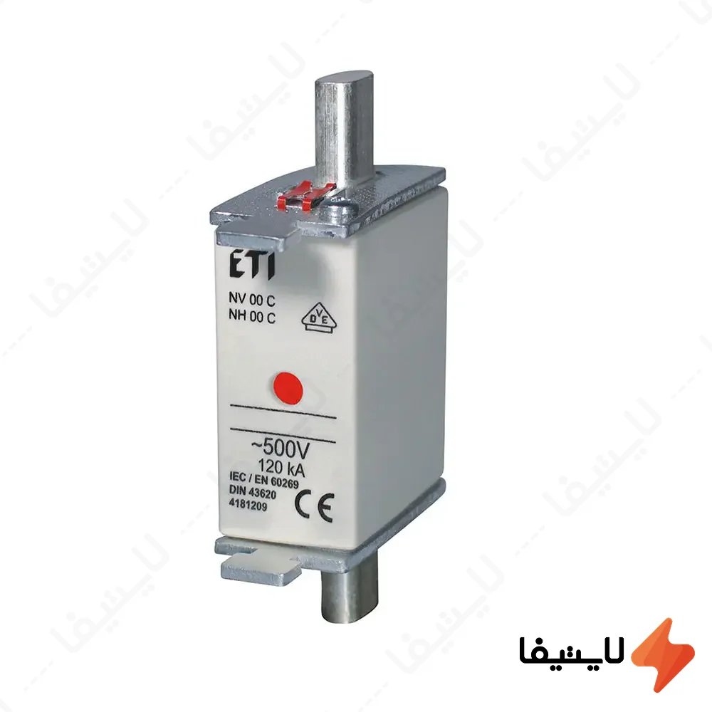 فیوز-کاردی-با-نشانگر-32-آمپر-ETI-سری-NHNV-00C@LIGHTIFA.webp فیوز کاردی با نشانگر 32 آمپر ETI سری NH/NV 00C - Image 1