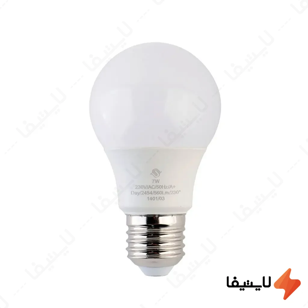 لامپ-LED-SMD-حبابی-7-وات-پارس-شوان-پایه-E27@LIGHTIFA.webp لامپ LED SMD حبابی 7 وات پارس شوان پایه E27 - Image 1