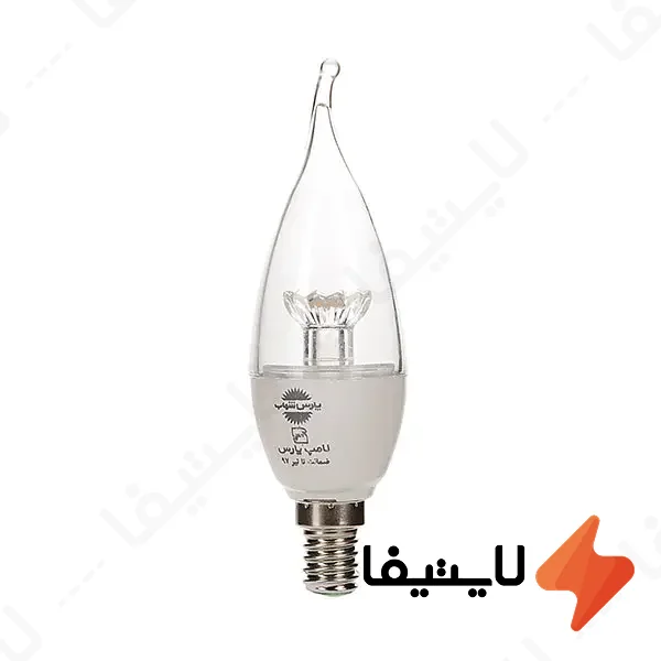 لامپ-ال-ای-دی-6-وات-شمعی-اشکی-پارس-شهاب-با-لنز-ستاره-ای-سرپیچ-E14@LIGHTIFA.webp لامپ ال ای دی 6 وات شمعی اشکی پارس شهاب با لنز ستاره ای سرپیچ E14 - Image 1