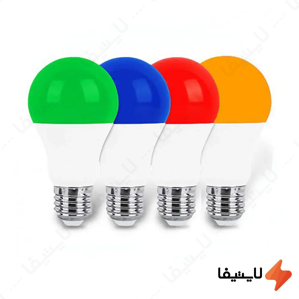 لامپ-حبابی-رنگی-10-وات-بدیع-نور-سرپیچ-E27@LIGHTIFA.webp لامپ حبابی رنگی 10 وات بدیع نور سرپیچ E27 - Image 1