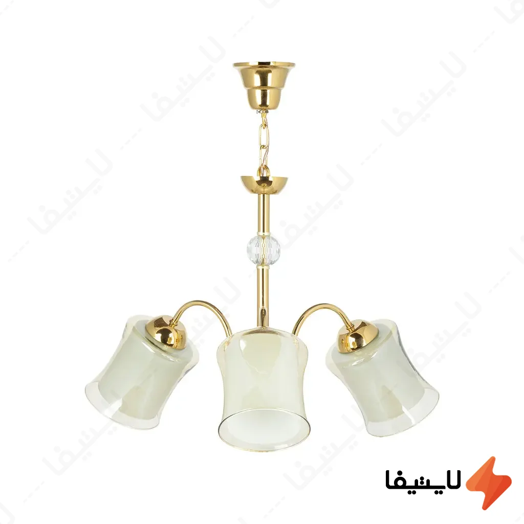 لوستر-۳-شعله-چشمه-نور-کد-A8333-G@LIGHTIFA.webp لوستر ۳ شعله چشمه نور کد A833/3-G - Image 1