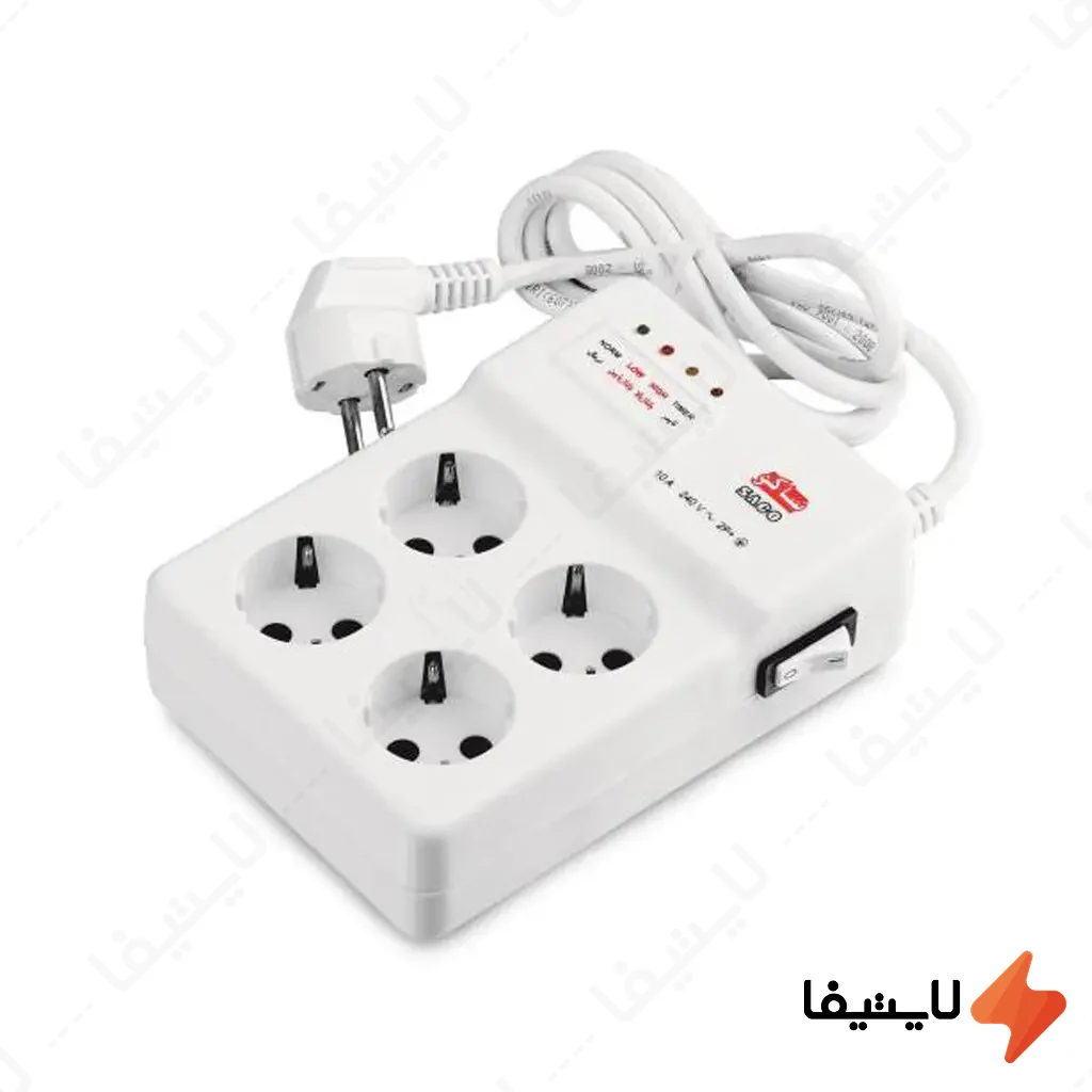 محافظ-برق-4-خانه-صوتی-و-تصویری-ساکو-22405-کابل-5-متری@LIGHTIFA.webp محافظ برق 4 خانه صوتی و تصویری ساکو 22405 کابل 5 متری - Image 1