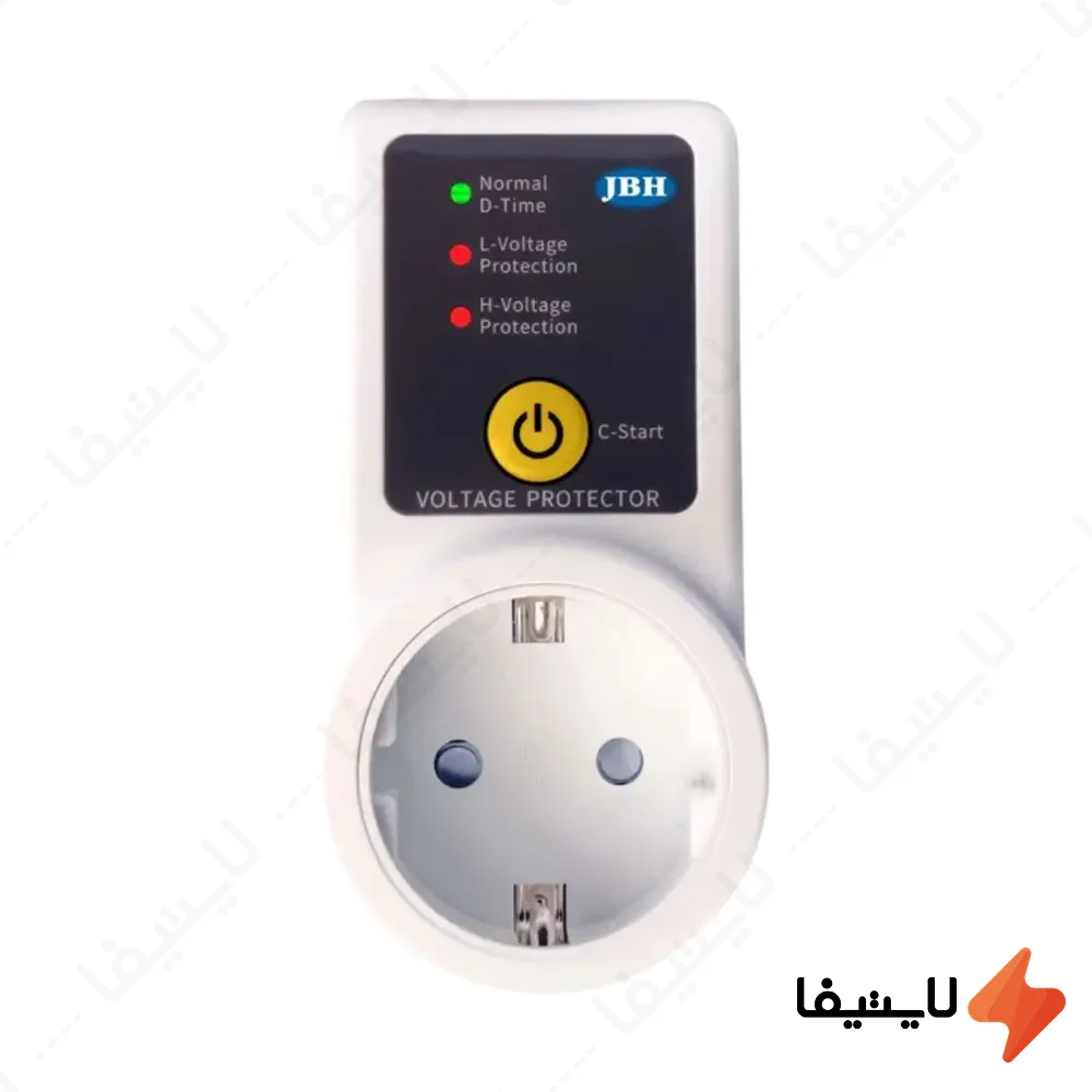 محافظ-ولتاژ-ارت-دار-16-آمپر-غیرقابل-تنظیم-JBH-مدل-دوشاخه-ای-کد-P10016F0@LIGHTIFA.webp محافظ ولتاژ ارت دار 16 آمپر غیرقابل تنظیم JBH مدل دوشاخه ای کد P10016F0 - Image 1