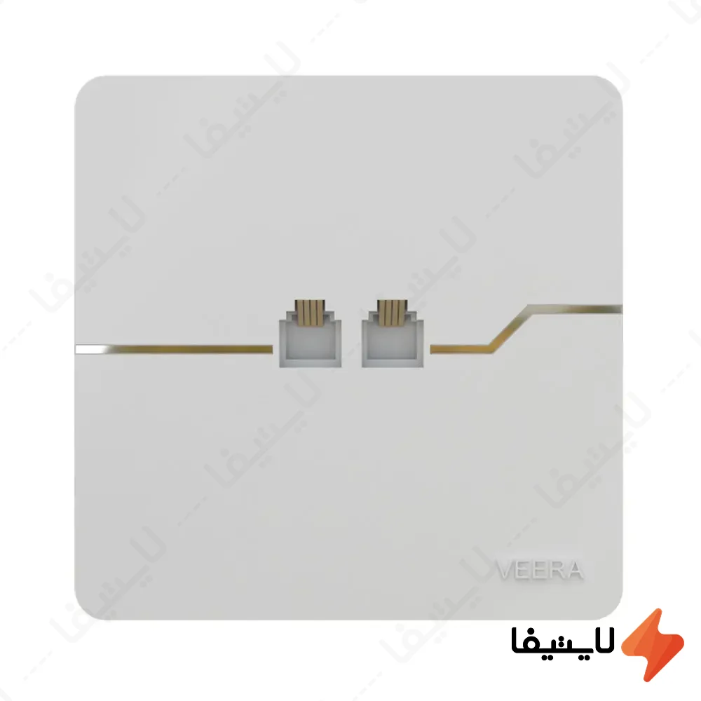 پریز-تلفن-دو-سوکت-ویرا-مدل-T2@LIGHTIFA.webp پریز تلفن دو سوکت ویرا مدل T2 - Image 1