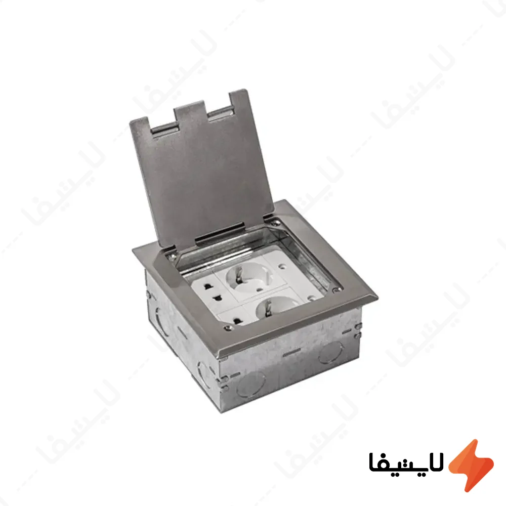 پریز-کف-توکار-دو-خانه-ملونی-مدل-10118@LIGHTIFA.webp پریز کف توکار دو خانه ملونی مدل 10118 - Image 1
