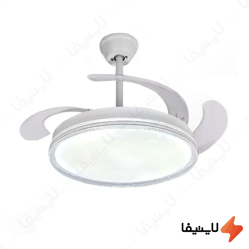 پنکه-سقفی-چراغ-دار-کنترلی-شی-کاریزما-مدل-مهرنام-کد-02@LIGHTIFA.webp پنکه سقفی چراغ دار کنترلی شی کاریزما مدل مهرنام کد 02 - Image 1