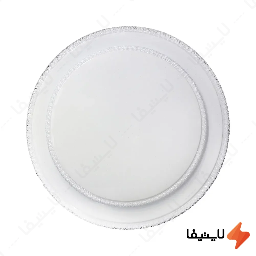 چراغ-سقفی-روکار-80-وات-سه-حالته-فانتزی-شی-کاریزما-مدل-مهتاب-کد-016@LIGHTIFA.webp چراغ سقفی روکار 80 وات سه حالته فانتزی شی کاریزما مدل مهتاب کد 016 - Image 1