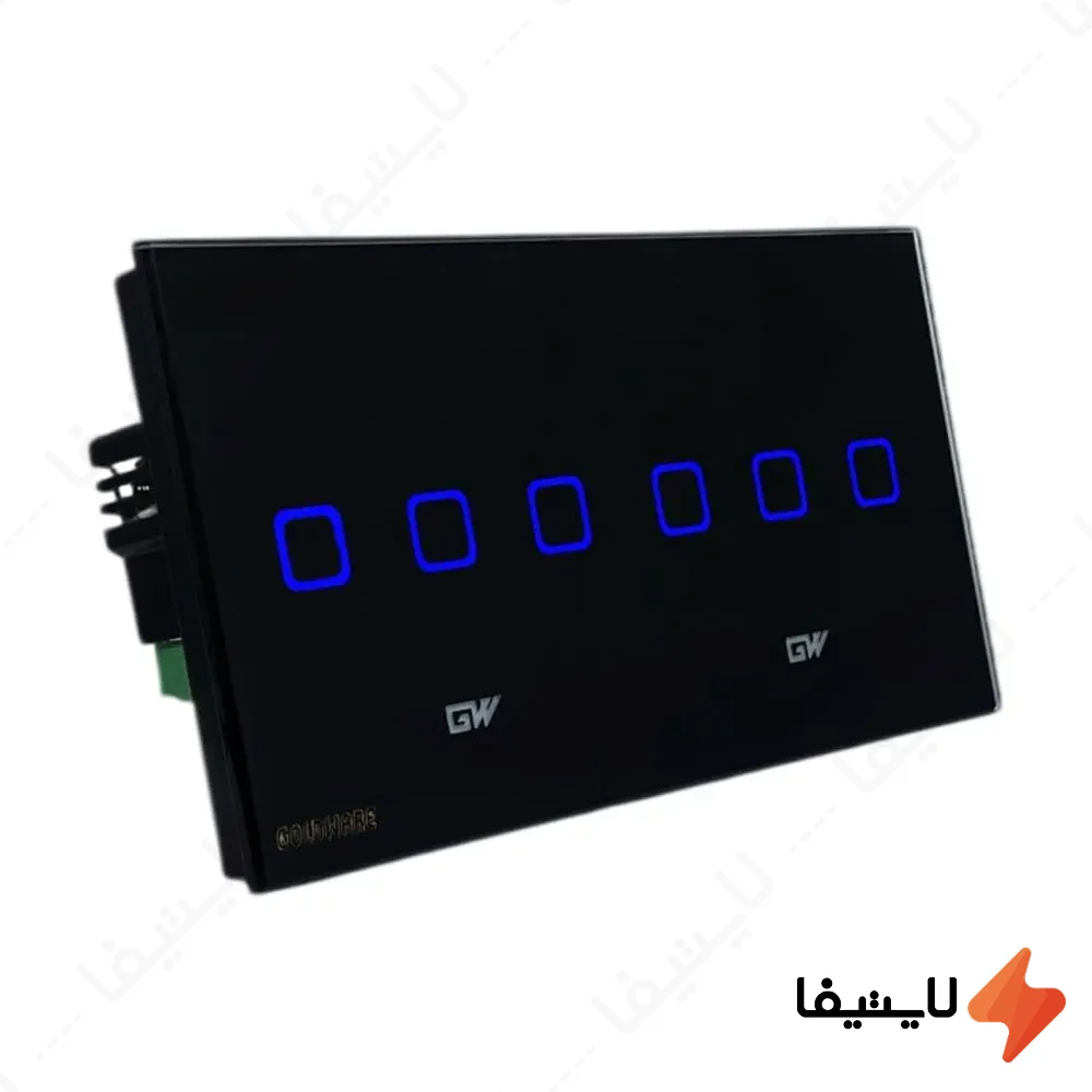 کلید-لمسی-6-پل-گلدور@LIGHTIFA.webp کلید لمسی 6 پل گلدور - Image 1
