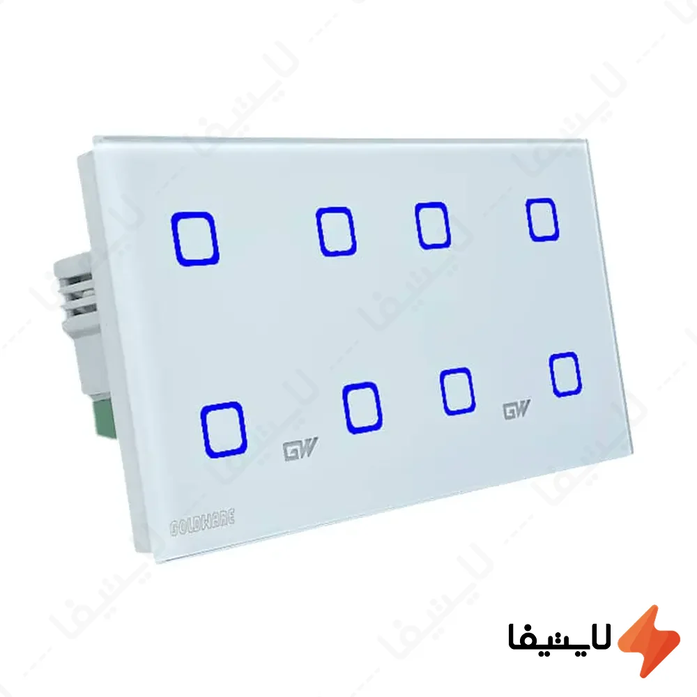 کلید-لمسی-8-پل-گلدور@LIGHTIFA.webp کلید لمسی 8 پل گلدور - Image 1