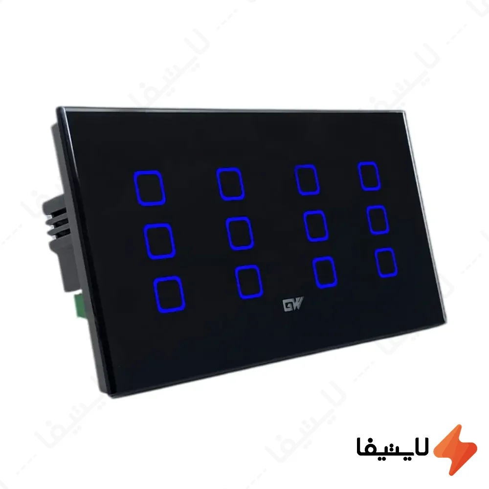 کلید-لمسی-هوشمند-12-پل-گلدور@LIGHTIFA.webp کلید لمسی هوشمند 12 پل گلدور - Image 1